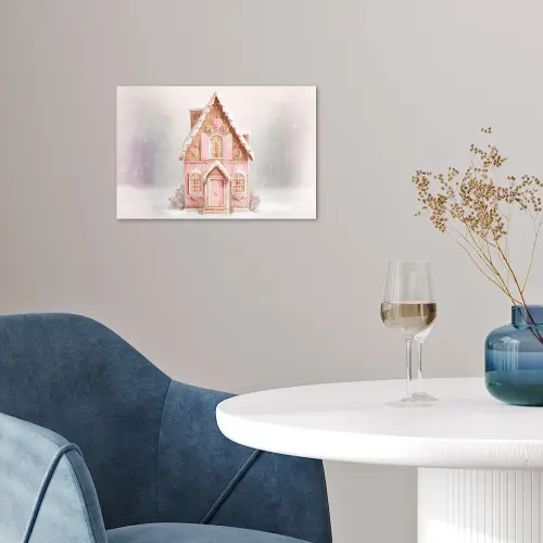 Huisje - Suiker - Pastel poster papier klein -sfeer3