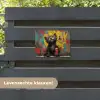 Kitten met Spuitbus tuinposter los doek klein -sfeer3