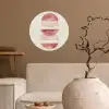 Minimalistisch - Cirkels - Roze Wandcirkel behangsticker klein -sfeer1