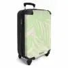 Grote bladeren in lichtgroen met beige NBS - Handbagage koffer - Unisex middel -productfoto_3d