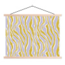 Zebra - Modern - Meerkleurig textielposter latten blank klein 122 -3d