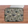 Pauw - Bloemen - Blauw laptophoes neopreen klein 279 -tafel