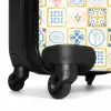 Italiaanse tegel print geel NBS - Handbagage koffer - Kinderen Unisex middel -wiel