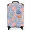 Blauwe schelpen patroon NBS - Handbagage koffer - Volwassenen Unisex middel -productfoto_recht