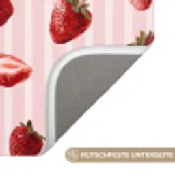 Strepen - Aardbei - Roze Badmat klein 997 -USP_AntislipDE