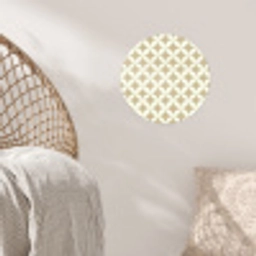 Symmetrisch - Motief - Beige Wandcirkel behangsticker klein 186 -sfeer4