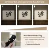 Ovaalvormige bladeren - Diep groen - Symmetrisch Light Box met batterij (Wandlamp) middel -USP_dimbaarNL