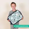 Zeedierenpatroon met dolfijnen, zeehonden en krabben Kinderkoffer - Zwart klein -sfeer4_NL