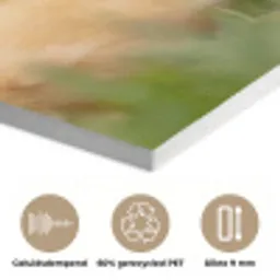 Pijltje - Eend - Natuur - Geel PET vilt klein -closeup_NL
