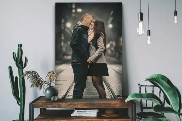 Persoonlijke foto op hout