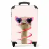 Sierk Struisvogel Roze Koffer - NBS - Handbagage middel -productfoto_recht