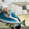 Blauw - Kieuwen - Vis - Illustratie Wandkleed katoen klein -sfeer9