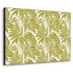 Palmblad - Patroon - Groen Textielframe zwart klein 947 -3d