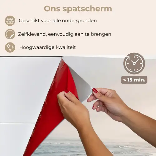 Kustlijn - Strand - Oceaan keuken achterwand spatscherm klein -spatscherm_NL