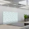 Groen - Geometrie - Patronen - Abstract keuken achterwand spatscherm klein 900 -3d_schuin