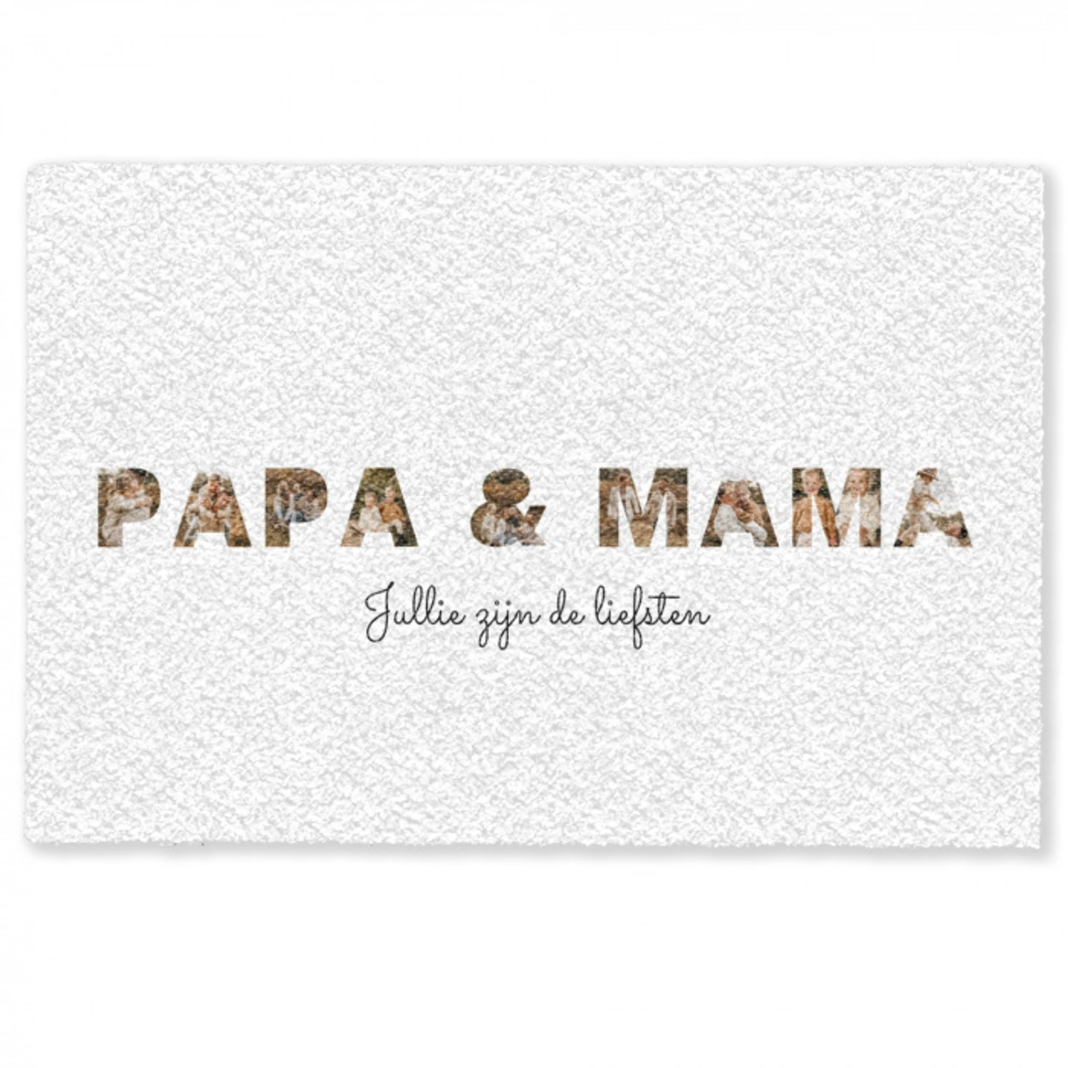 Papa & Mama - Lettercollage Deurmat klein -zkaufland3d