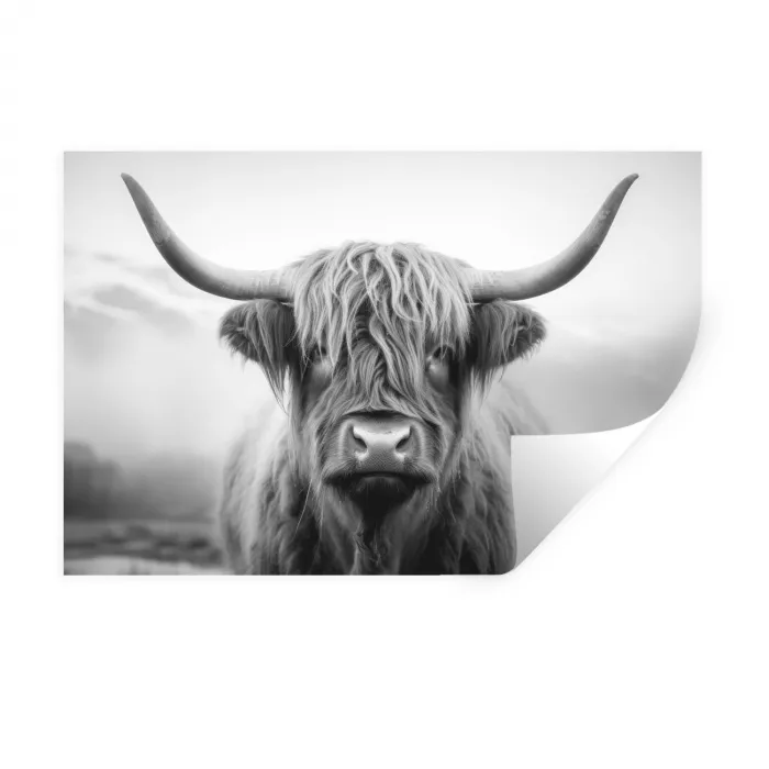 HOOFD Muursticker klein -3d