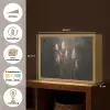 Siergras - Pluimen - Verlichting - Zwart Light Box met batterij (Wandlamp) middel -USP_websiteoverzichtNL