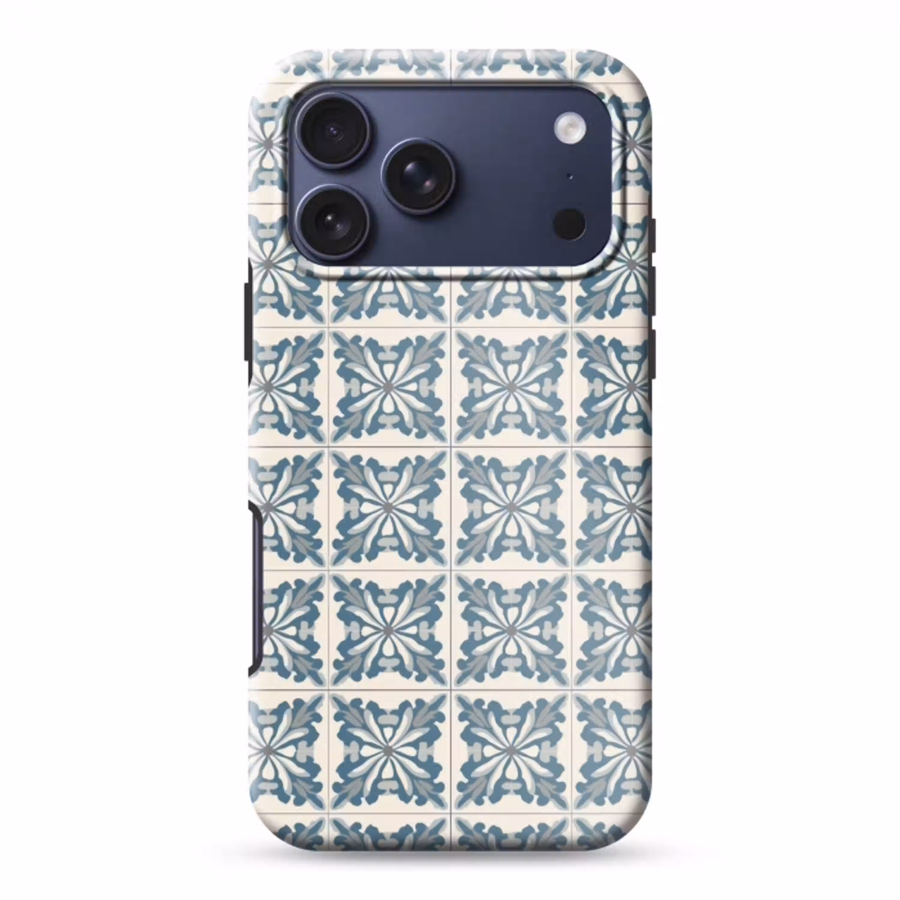 Dessin - Tegel - Blauw Toughcase MagSafe Apple iPhone 17 Pro Max klein 1019 -3d