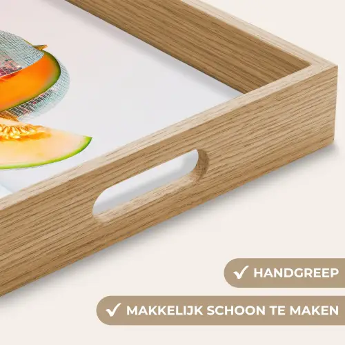 Disco - Discobal - Meloen - Pastel Dienblad Rechthoek middel -USP_HandgreepNL