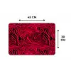 Zebra - Zwart - Roze - Neon Placemat vinyl groot 368 -specs
