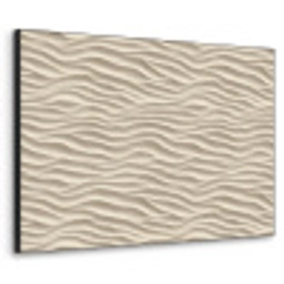 Zand - Golven - Beige Textielframe zwart klein 947 -3d