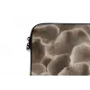 Waaiervorm - Beige - Vezel textuur laptophoes neopreen klein 279 -detail