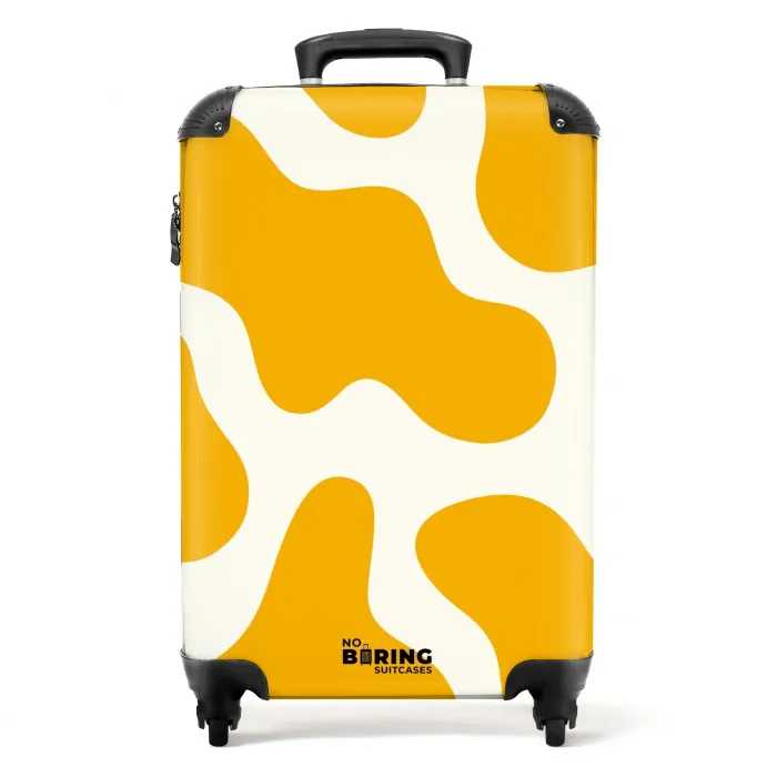Abstract - Gele vormen NBS - Handbagage koffer - Kinderen Unisex middel -productfoto_recht
