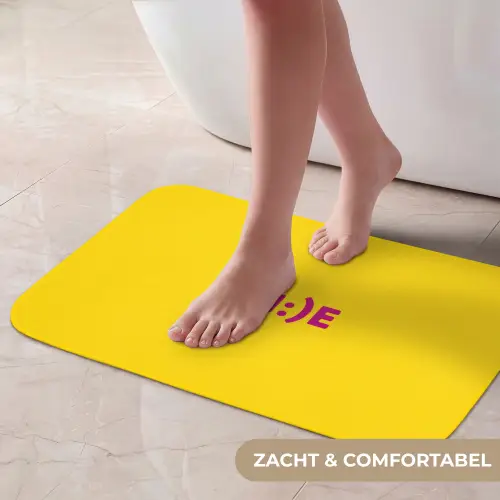 Smile - Roze - Geel Badmat klein -USP_ZachtNL