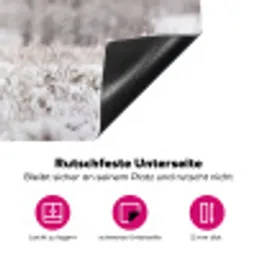 Edelhert - Bos - Sneeuw - Winter - Majestueus Inductie beschermer vinyl 3mm klein -zzzzzzz-lf-onderkant