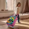 Abstract - Tractor - Groen Kinderkoffer - Roze klein -sfeer1