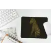Zebra - Strepen - Goud muismat rubber klein -witbureau