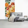 Schijfjes - Fruit - Oranje - Mozaïek fotobehang vinyl groot -slaapkamer