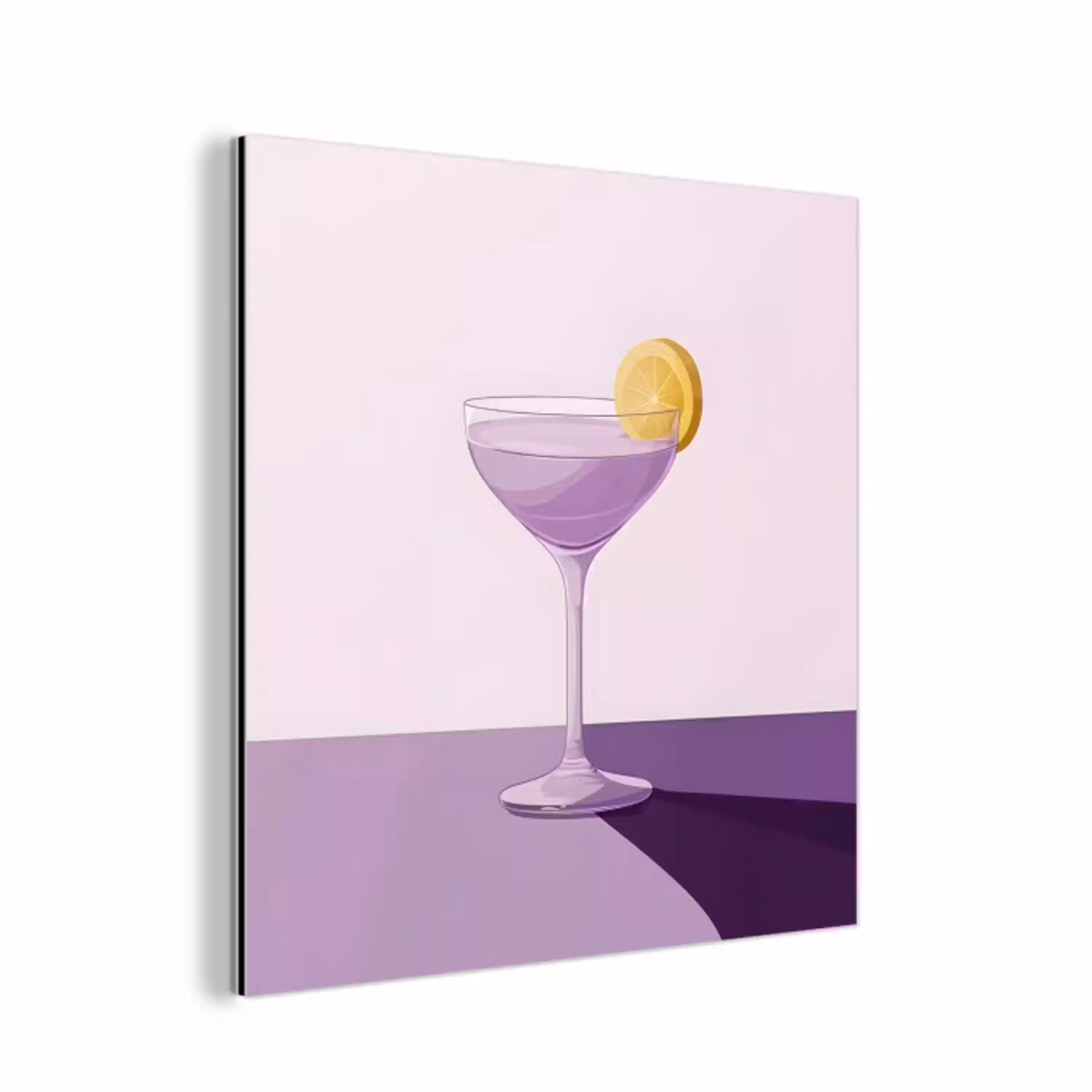 Cocktail - Paars - Minimalistisch - Citroen aluminium wit klein -3d