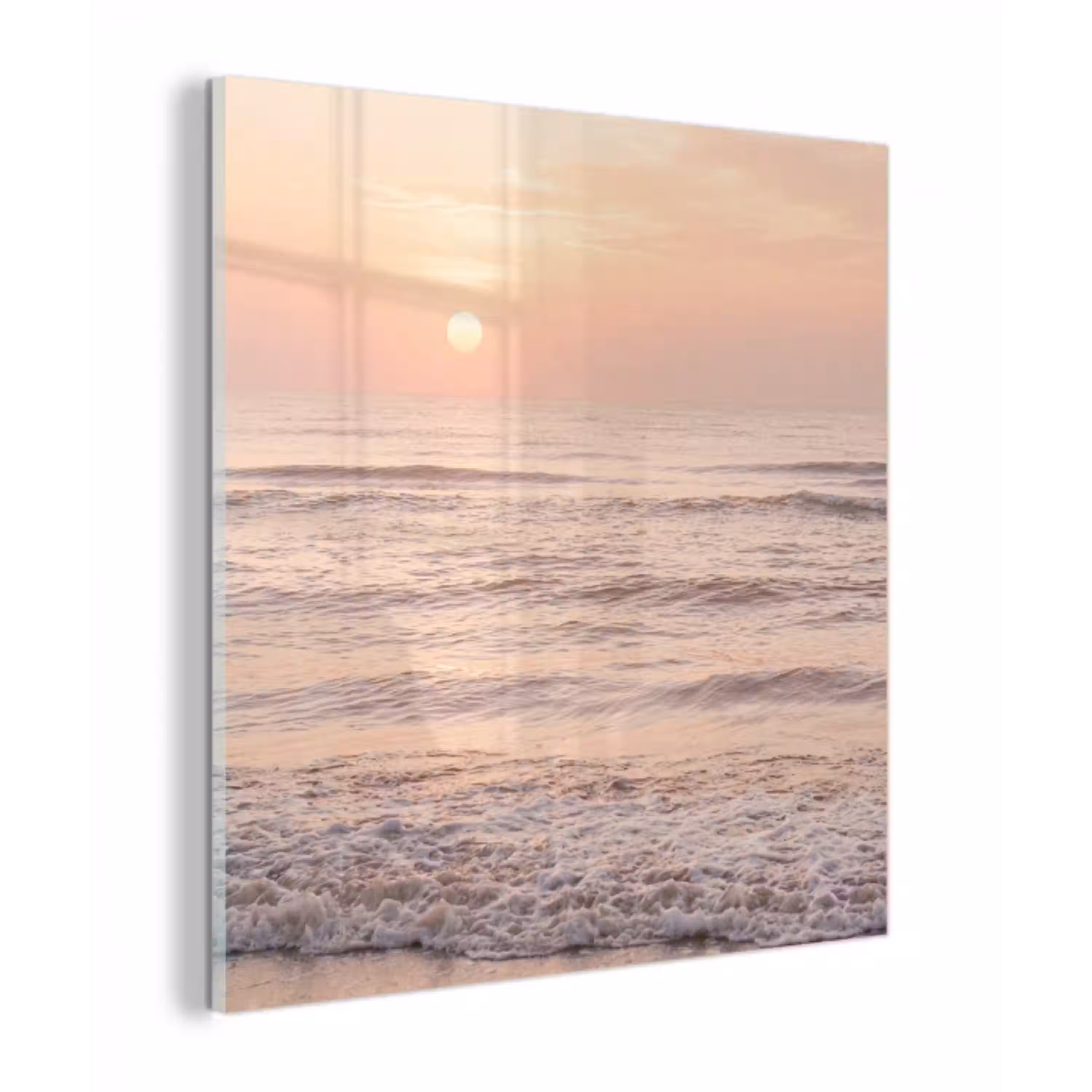 Zon - Strand - Roze plexiglas 5mm klein -z3d