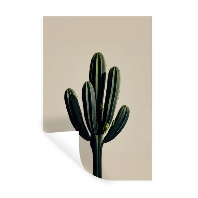 Cactus - Subtiel - Groen Muursticker klein -3d