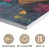 Graffiti - Wolf - Street art - Blauw PET vilt klein -closeup_NL