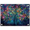 Kleurrijk - Boom - Magisch - Abstract tuinposter los doek klein -3d