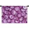 Paars - Uien - Close up Wandkleed katoen klein -zz3d