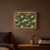 Geel - Storm - Wolken Light Box met batterij (Wandlamp) middel 907 -sfeer4