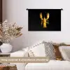 Kreeft - Geel - Stippen - Effen Wandkleed katoen klein -sfeer1