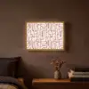 Roze - Wit - Organisch Light Box met batterij (Wandlamp) middel 907 -sfeer4
