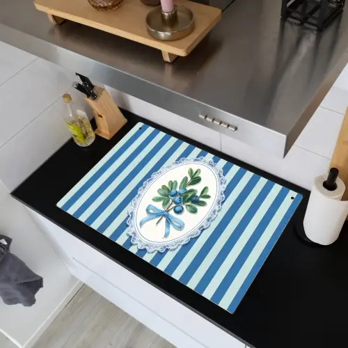 Illustratie - Bessen - Blauw - Strepen Inductie beschemer met haakjes klein -sfeer1