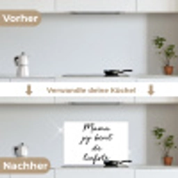 Quotes - Mama jij bent de liefste - Moeder - Spreuken keuken achterwand spatscherm klein -voor_na_DE