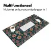 Botanisch - Patroon - Blauw Muismat XXL klein 681 -sfeer4