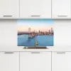 Water - Brug - Skyline - Modern keuken achterwand 2 middel -3d