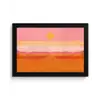 Zon - Abstract - Landschap - Oranje fotolijst zwart zonder passe partout klein -3d
