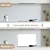 Zuivere Witheid keuken achterwand spatscherm klein -voor_na_DE
