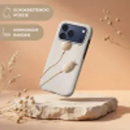 Papaverbollen - Droogbloemen - Minimalistisch - Beige - Rustig Toughcase MagSafe Apple iPhone 17 Pro Max klein -USP_RandenV_NL