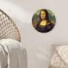Mona Lisa - Leonardo da Vinci Wandcirkel kunststof plaat 5mm dik klein -sfeer5